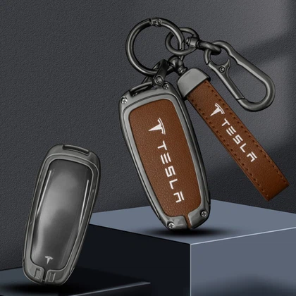 Tesla Model S Leather Key Fob Cover Tesla Model S Leather Key Fob Cover